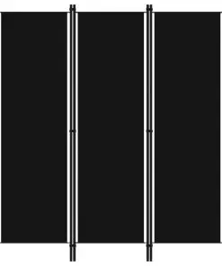 vidaXL 3-Panel Room Divider Black 150×180 cm