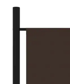 vidaXL 4-Panel Room Divider Brown 200×180 cm