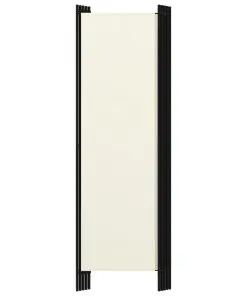 vidaXL 5-Panel Room Divider White 250×180 cm