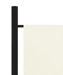 vidaXL 5-Panel Room Divider White 250×180 cm