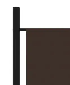 vidaXL 5-Panel Room Divider Brown 250×180 cm