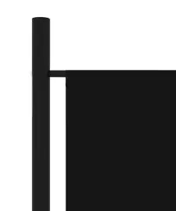 vidaXL 5-Panel Room Divider Black 250×180 cm
