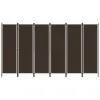 vidaXL 6-Panel Room Divider Brown 300×180 cm vidaXL 6-Panel Room Divider Brown 300×180 cm