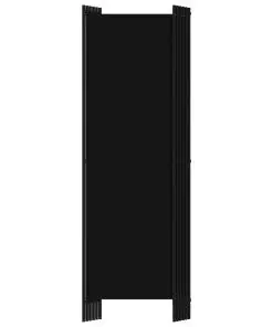 vidaXL 6-Panel Room Divider Black 300×180 cm