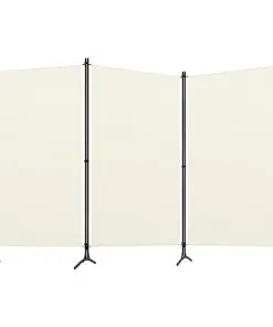vidaXL 3-Panel Room Divider White 260×180 cm