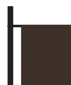 vidaXL 3-Panel Room Divider Brown 260×180 cm