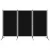 vidaXL 3-Panel Room Divider Black 260×180 cm vidaXL 3-Panel Room Divider Black 260×180 cm