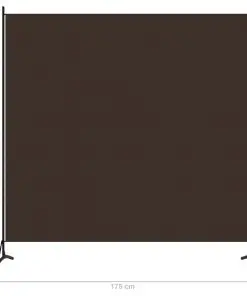 vidaXL 1-Panel Room Divider Brown 175×180 cm