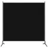 vidaXL 1-Panel Room Divider Black 175×180 cm