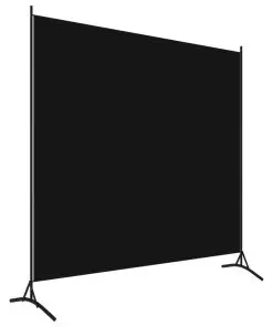 vidaXL 1-Panel Room Divider Black 175×180 cm