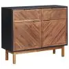 vidaXL Sideboard 90×33.5×75 cm Solid Acacia Wood and MDF vidaXL Sideboard 90×33.5×75 cm Solid Acacia Wood and MDF