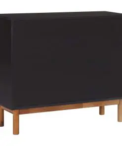 vidaXL Sideboard 90×33.5×75 cm Solid Acacia Wood and MDF