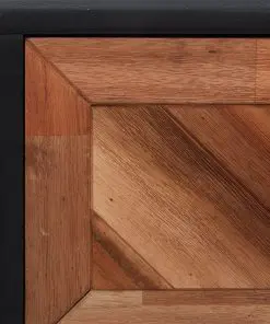 vidaXL Nightstands 2 pcs 40x30x53 cm Solid Acacia Wood and MDF