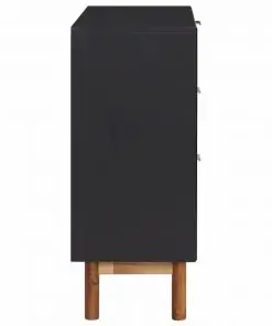 vidaXL Sideboard 90×33.5×80 cm Solid Acacia Wood and MDF