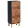 vidaXL Sideboard 45x32x115 cm Solid Acacia Wood and MDF