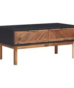 vidaXL Coffee Table 90x50x40 cm Solid Acacia Wood and MDF