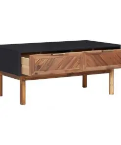 vidaXL Coffee Table 90x50x40 cm Solid Acacia Wood and MDF