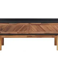 vidaXL Coffee Table 90x50x40 cm Solid Acacia Wood and MDF
