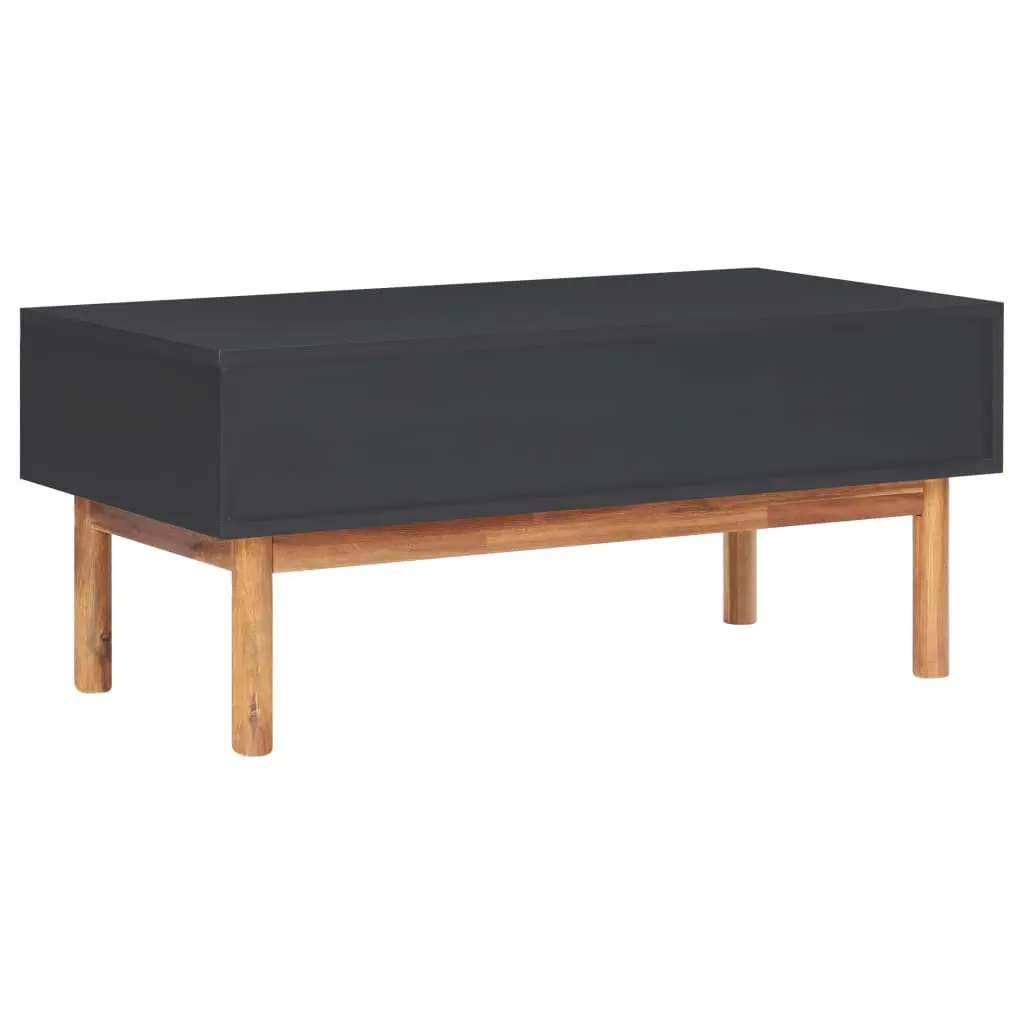 vidaXL Coffee Table 90x50x40 cm Solid Acacia Wood and MDF