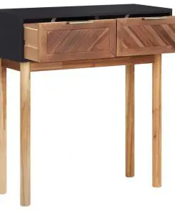 vidaXL Console Table 70x30x75 cm Solid Acacia Wood and MDF