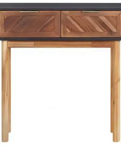 vidaXL Console Table 70x30x75 cm Solid Acacia Wood and MDF