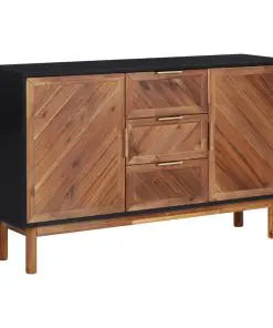vidaXL Sideboard 115x35x70 cm Solid Acacia Wood and MDF