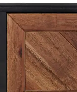 vidaXL Sideboard 115x35x70 cm Solid Acacia Wood and MDF