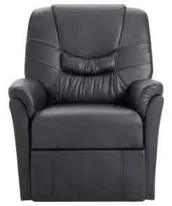 vidaXL Massage Recliner Chair Grey Faux Leather