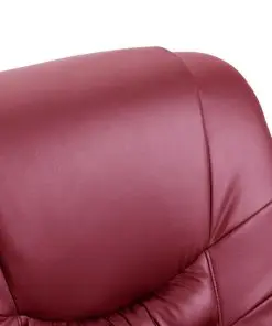 vidaXL Massage Recliner Chair Wine Red Faux Leather