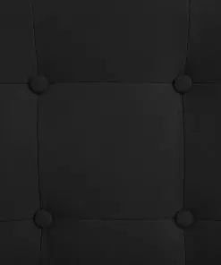 vidaXL Massage Recliner with Footrest Black Suede-touch Fabric