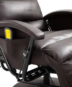 vidaXL TV Massage Recliner Brown Faux Leather