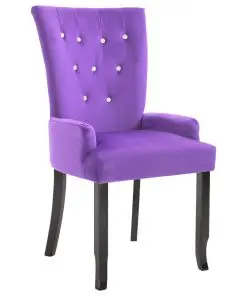 vidaXL Armchair Purple Velvet