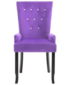 vidaXL Armchair Purple Velvet