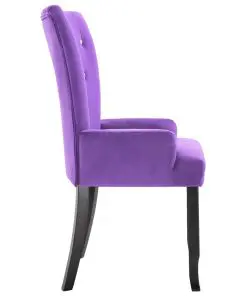 vidaXL Armchair Purple Velvet
