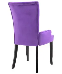 vidaXL Armchair Purple Velvet
