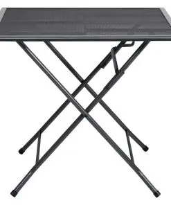 vidaXL Folding Mesh Table 80x80x72 cm Steel Anthracite