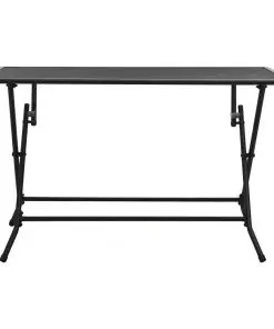 vidaXL Folding Mesh Table 120x60x72 cm Steel Anthracite