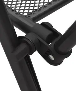 vidaXL Folding Mesh Chairs 4 pcs Steel Anthracite