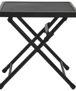 vidaXL Folding Table Mesh 38x38x38 cm Steel Anthracite