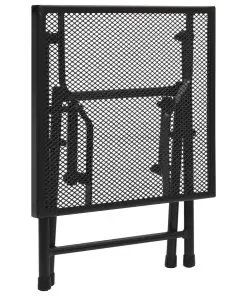 vidaXL Folding Table Mesh 38x38x38 cm Steel Anthracite