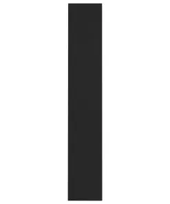 vidaXL CD Cabinets 2 pcs Black 21x16x93.5 cm Chipboard