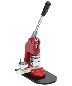 vidaXL Badge Button Maker with 500 pcs Pinback Button Parts 37 mm