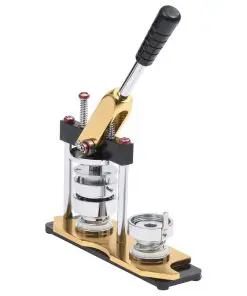 vidaXL Badge Maker with 500 pcs Pinback Button Parts 37mm Rotate Punch