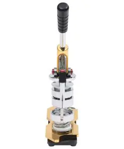 vidaXL Badge Maker with 500 pcs Pinback Button Parts 37mm Rotate Punch