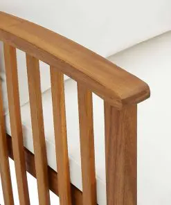 vidaXL Garden Bench with Cushions 119 cm Solid Acacia Wood