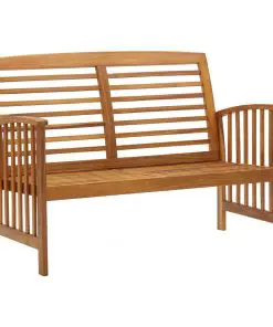 vidaXL 2 Piece Garden Lounge Set Solid Acacia Wood