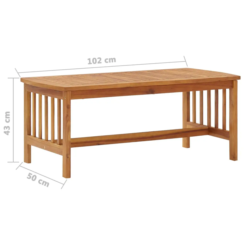 vidaXL 2 Piece Garden Lounge Set Solid Acacia Wood
