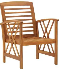 vidaXL Garden Chairs 2 pcs Solid Acacia Wood