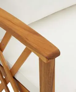 vidaXL Garden Chairs with Cushions 2 pcs Solid Acacia Wood