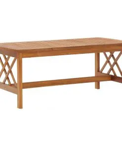 vidaXL 2 Piece Garden Lounge Set with Cushions Solid Acacia Wood